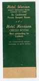 Harrison Hotel, Indianapolis, IN [Matchbook Cover]