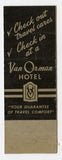 McCurdy Hotel, Evansville, Van Orman Hotel, Fort Wayne, IN [Matchbook Cover]