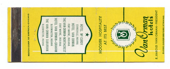 Van Orman Hotels [Matchbook Cover]