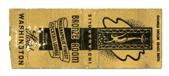 Washington Hotel, Indianapolis, IN [Matchbook Cover]