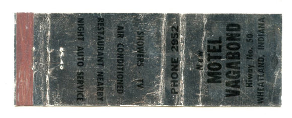 Vagabond Motel, Wheatland, IN [Matchbook Cover]