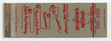 Indianapolis Mohawk Manor Motorist Hotel, Indianapolis, IN [Matchbook Cover]