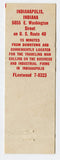 Indianapolis Mohawk Manor Motorist Hotel, Indianapolis, IN [Matchbook Cover]