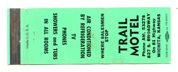Trail Motel, Wichita, KS [Matchbook Cover]