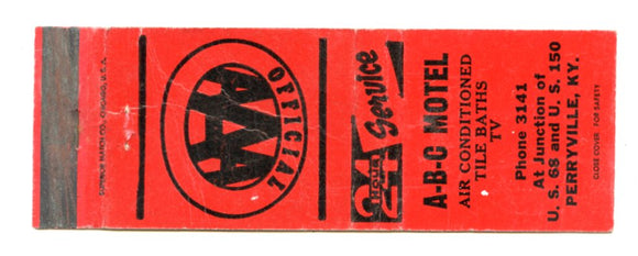 A-B-C Motel, Perryville, KY [Matchbook Cover]