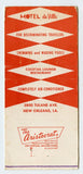 De Villa Motel, New Orleans, LA [Matchbook Cover]