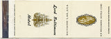Lord Baltimore Hotel, Baltimore, MD [Matchbook Cover]