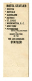 Statler Hotels [Matchbook Cover]