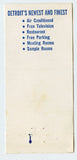 Diplomat Motel, Detroit, MI [Matchbook Cover]
