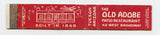 Old Adobe Patio Restaurant, Tucson, AZ [Matchbook Cover]