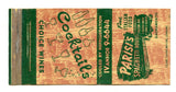 Parisi's Spaghetti House, Sacramento, CA [Matchbook Cover]