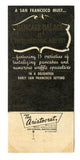 International Room, San Francisco and Sacramento, CA [Matchbook Cover]