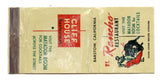 Cliff House Restaurant, San Francisco, CA [Matchbook Cover]