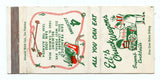 Ed's Chuck Wagon, San Francisco, Belmont, San Jose, CA [Matchbook Cover]