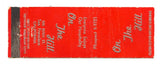On The Hill Restaurant, San Francisco, CA [Matchbook Cover]