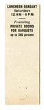 Italian Village Theatre Restaurant, San Francisco, CA [Matchbook Cover]