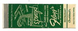Pland's Fine Foods, Flagg's Restaurant, Oakland, CA [Matchbook Cover]
