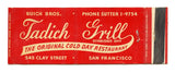 Tadich Grill, San Francisco, CA [Matchbook Cover]