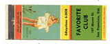 Favorite Club, San Francisco, CA [Matchbook Cover]