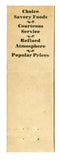 Forbidden Palace, Los Angeles, CA [Matchbook Cover]