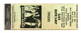 Jim's Barn Cafe, Hollywood, CA [Matchbook Cover]