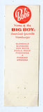 Bob's, Home of the Big Boy [Matchbook Cover]
