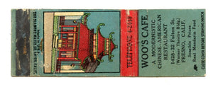 Woo's Cafe, Fresno, CA [Matchbook Cover]