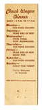 Chuck Wagon Restaurant, San Francisco, CA [Matchbook Cover]