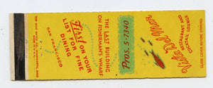 Vista Del Mar Restaurant, San Francisco, CA [Matchbook Cover]