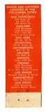 Tiny's Waffle Shops and Cocktail Lounges [Matchbook Cover]