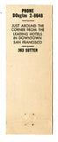 Charlie Low's Forbidden City, San Francisco, CA [Matchbook Cover]