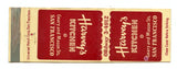Harvey's Kitchen, San Francisco, CA [Matchbook Cover]