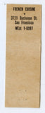 Place Pigalle, San Francisco, CA [Matchbook Cover]