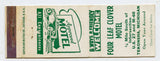 Four Leaf Clover Motel, Tekonsha, MI [Matchbook Cover]