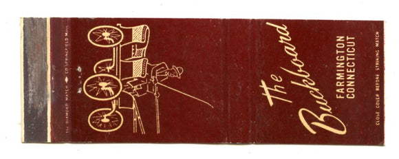 Buckboard Restaurant, Farmington, CT [Matchbook Cover]
