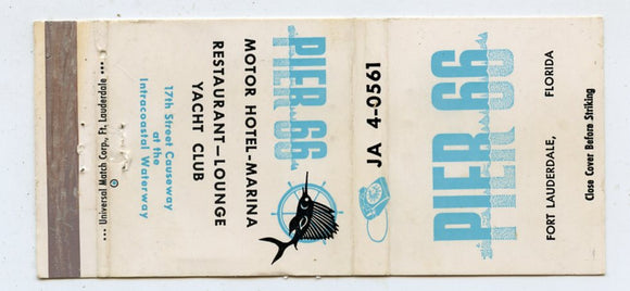 Pier 66, Fort Lauderdale, FL [Matchbook Cover]