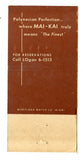 Mai-Kai Polynesian Restaurant, Fort Lauderdale, FL [Matchbook Cover]
