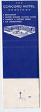 Concord Motel, Minneapolis, MN Matchbook Cover