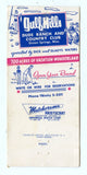 Gulf Hills Dude Ranch and Country Club, Ocean Springs, MS Matchbook Cover
