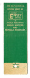 Elms Resort, Excelsior Springs, MO Matchbook Cover