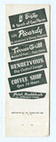 Muehlebach Hotel, Kansas City, MO Matchbook Cover