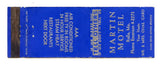 Martin Motel, Rolla, MO Matchbook Cover