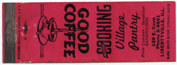 Village Pantry, Libertyville, IL Matchbook Cover