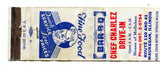 Chef Charles Drive-In, Waukegan, IL Matchbook Cover