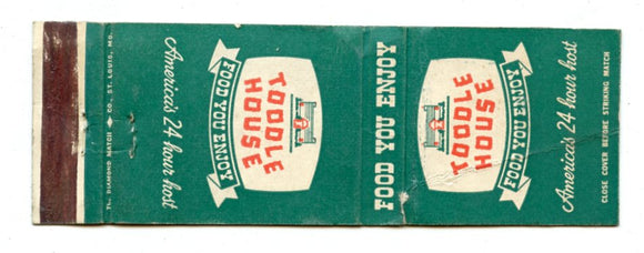 Toddle House Restaurants Matchbook Cover