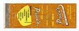 Price's Drive-In Restaurant, East St. Louis, IL Matchbook Cover