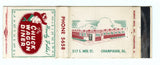 Purity Cafe, Greenville, IL Matchbook Cover