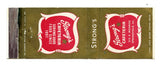 Strong's Cafeteria, Springfield, IL Matchbook Cover