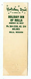 Rolla Holiday Inn, Rolla, MO Matchbook Cover