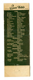 Boss Hotels Matchbook Cover